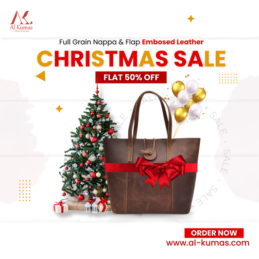 Celebrate Christmas with 50% OFF on Ladies’ Leather Bags at Al Kumas