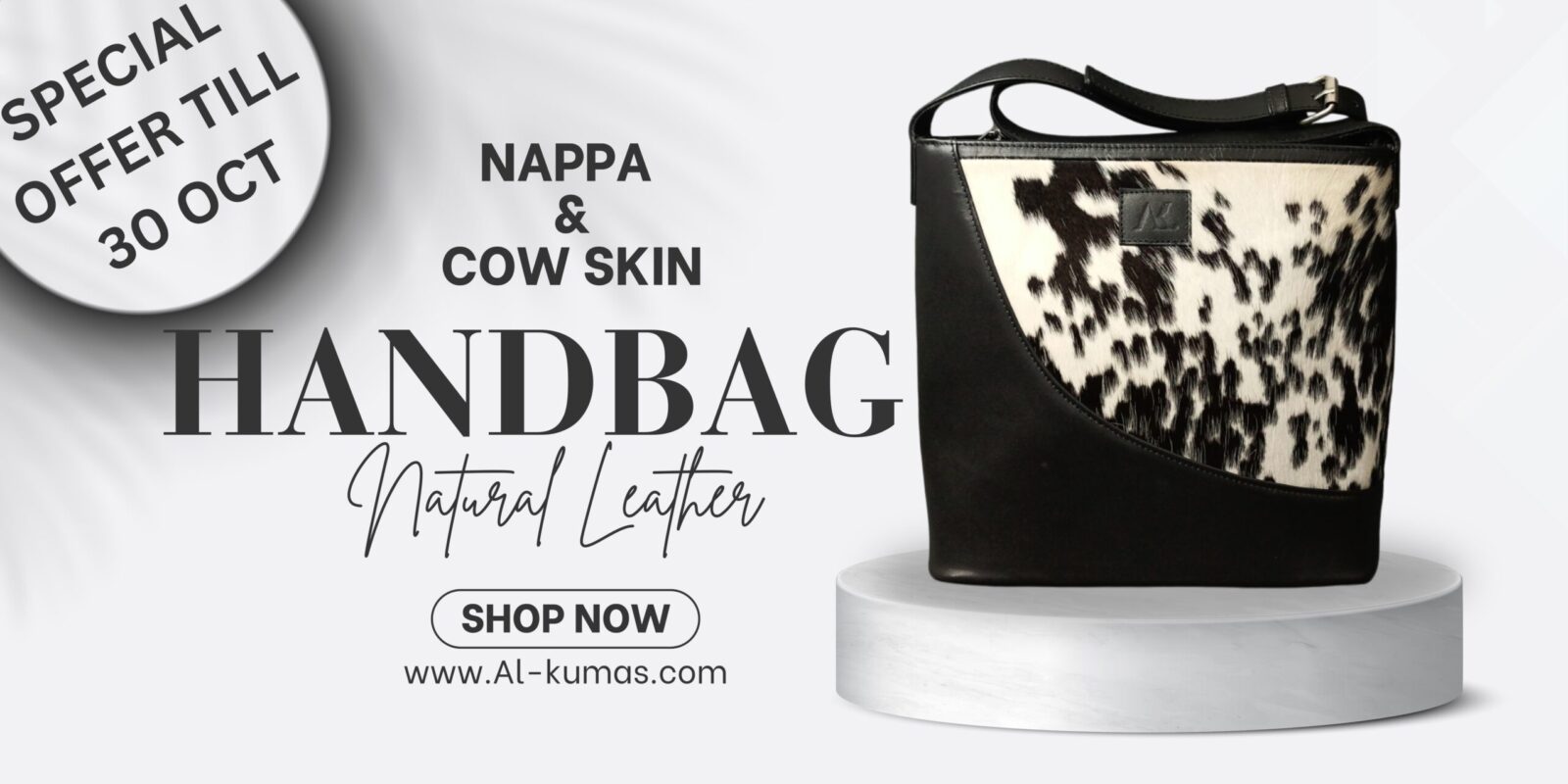 Nappa & Cowhide Leather Handbag