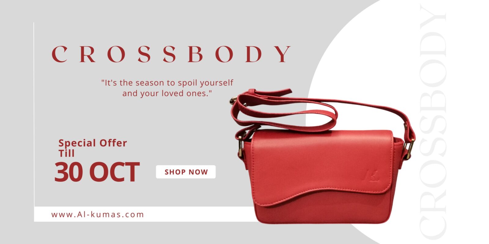 Red Nappa Leather Crossbody Bag